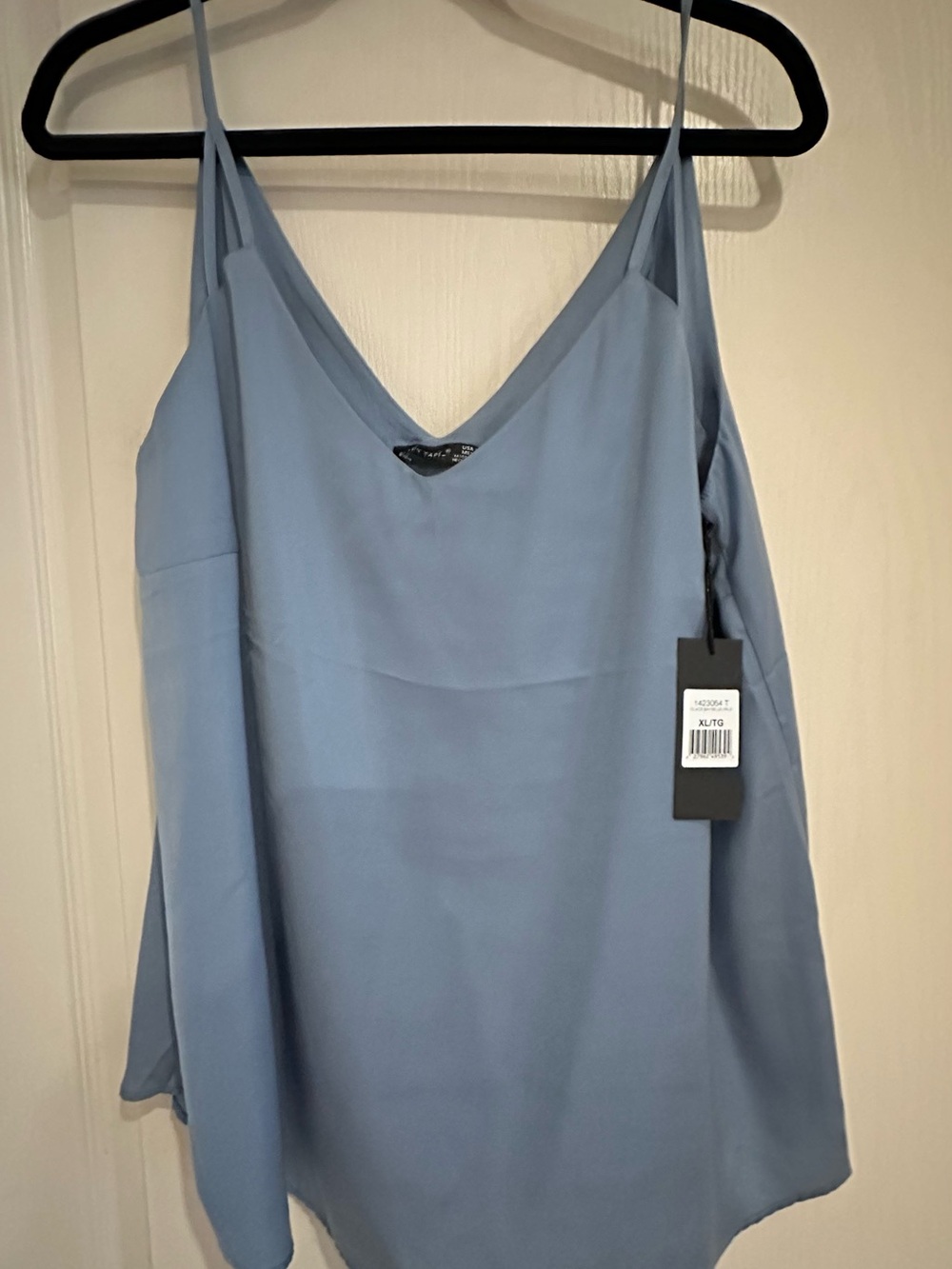 Light Blue Women’s V-Neck Spaghetti Strap Top